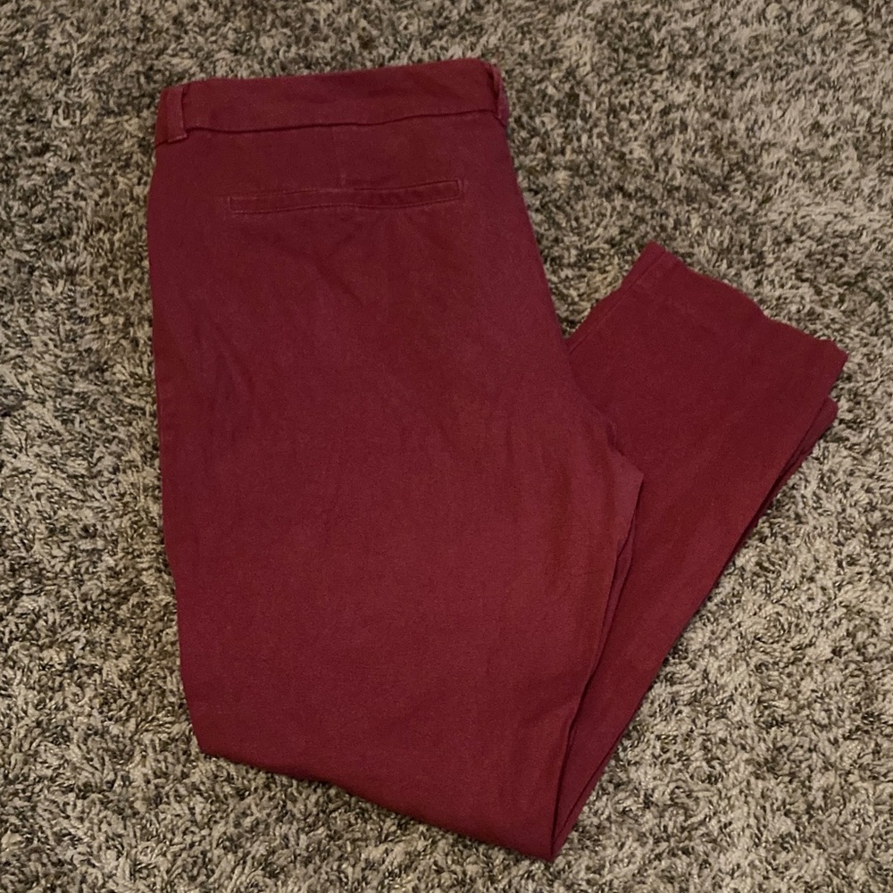 Old Navy Red Pixie Pants